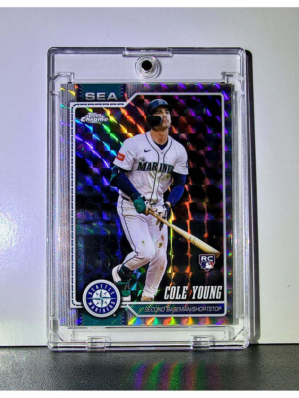 Cole Young Rookie 2026 MLB Topps Chrome Geometric Refractor #23 Card Mariners